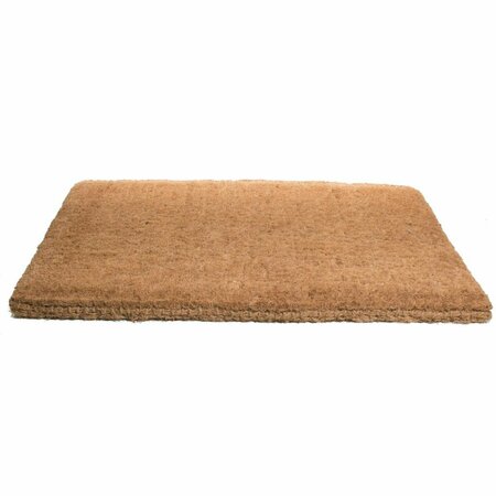 IMPORTS DECOR Imports Decor  Outdoor FM2 Plain Coir Mat, Brown 651TCM-L